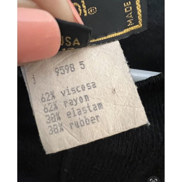 RARE Vintage Fendi Black Knit Short Sleeve Dress 36 Shift - Picture 4 of 6